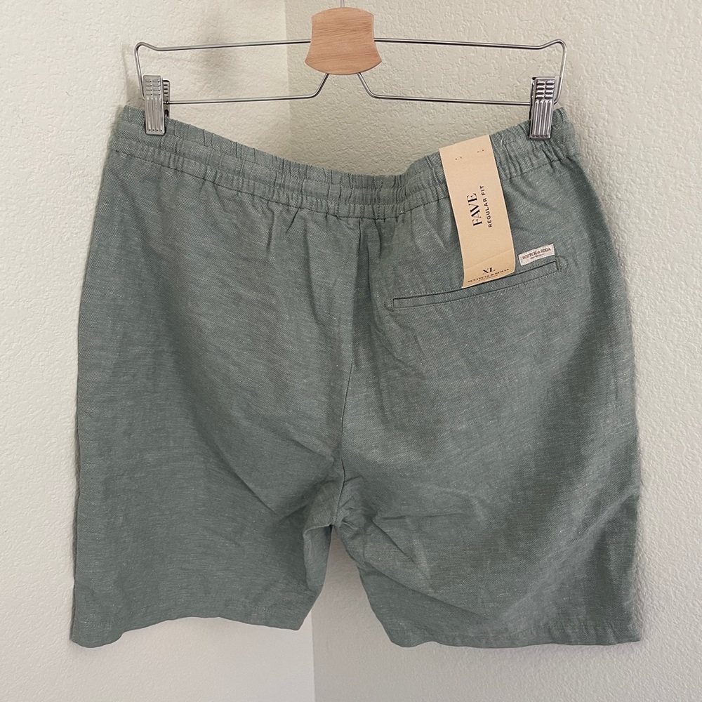 NWT Scotch & Soda casual bermuda green regular fit Fave Shorts - Picture 4 of 10